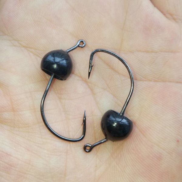 Tungsten Wacky Jig Head black:free shipping if your order is $40 or more Delivery time:9-11days